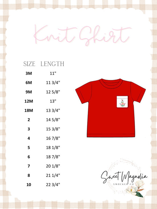 Knit Shirt Size Chart Size Chart